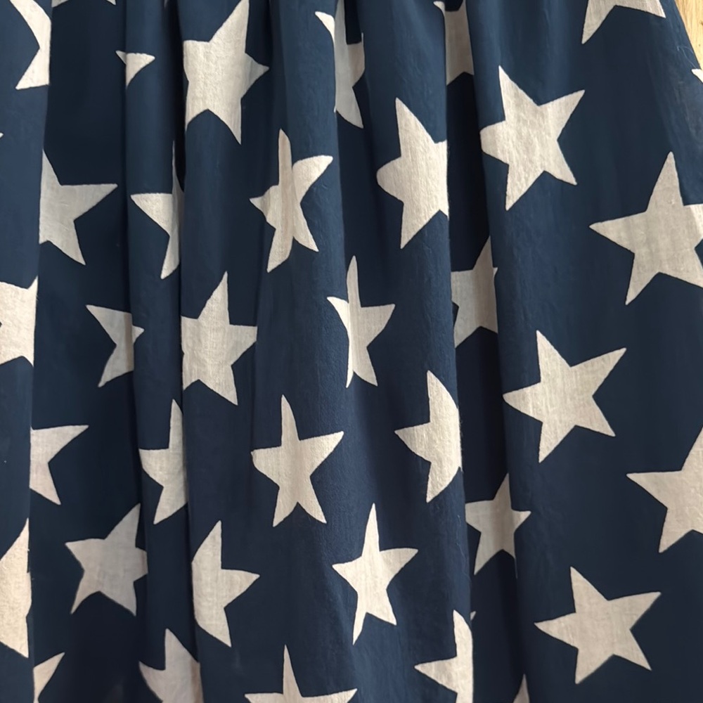 Navy Dress with White Star Design - Picture 2 of 4